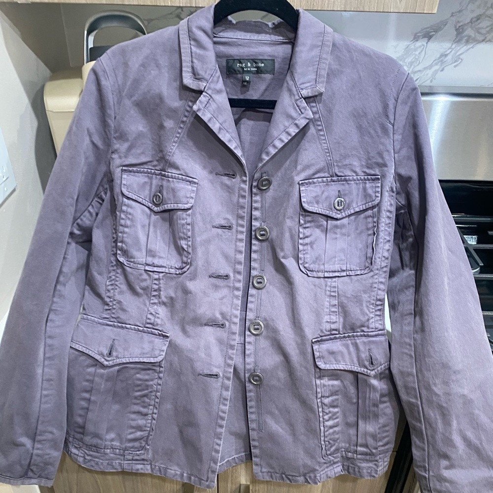 Rag & Bone Dark Gray Moto Jacket